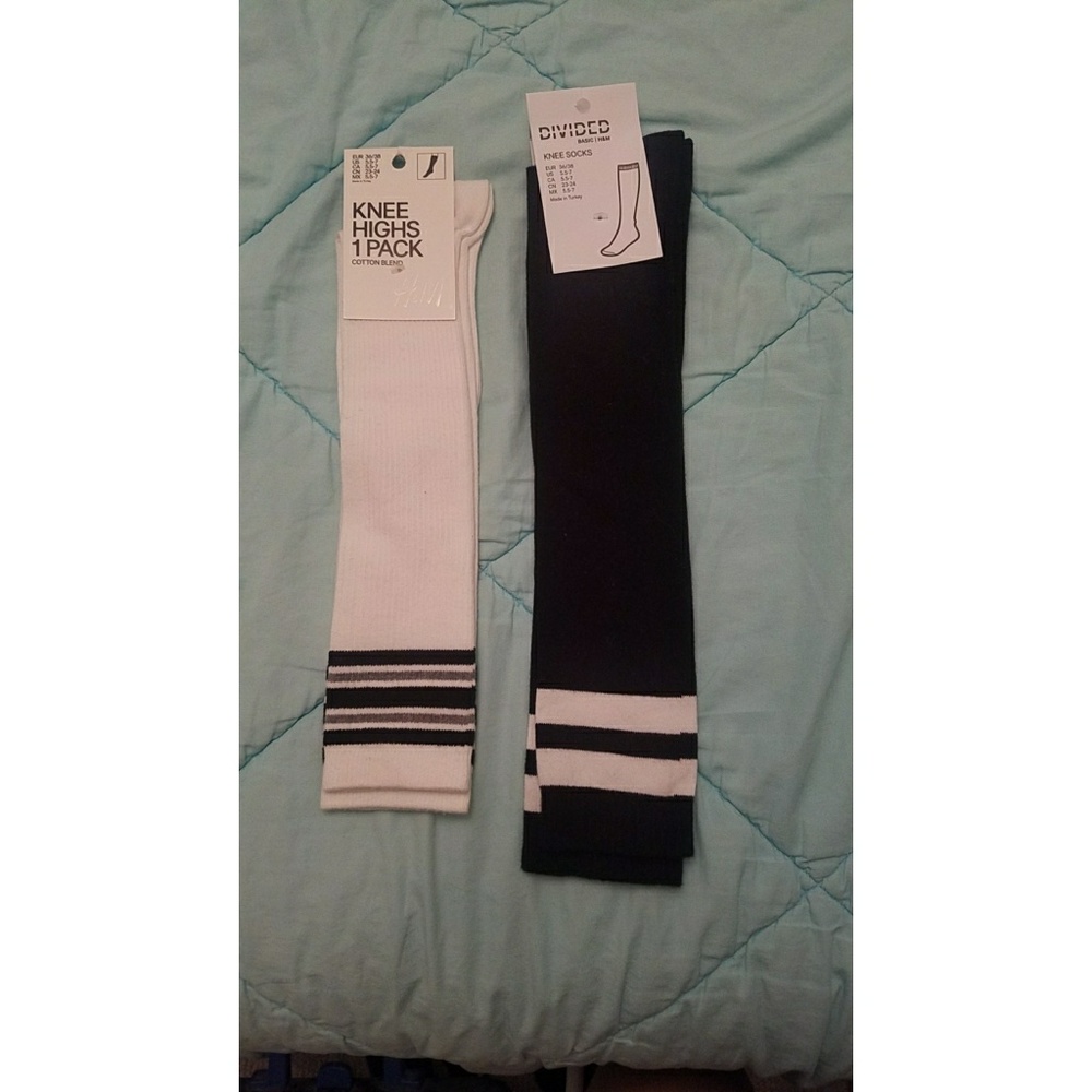 Strip High Knee Socks (2)